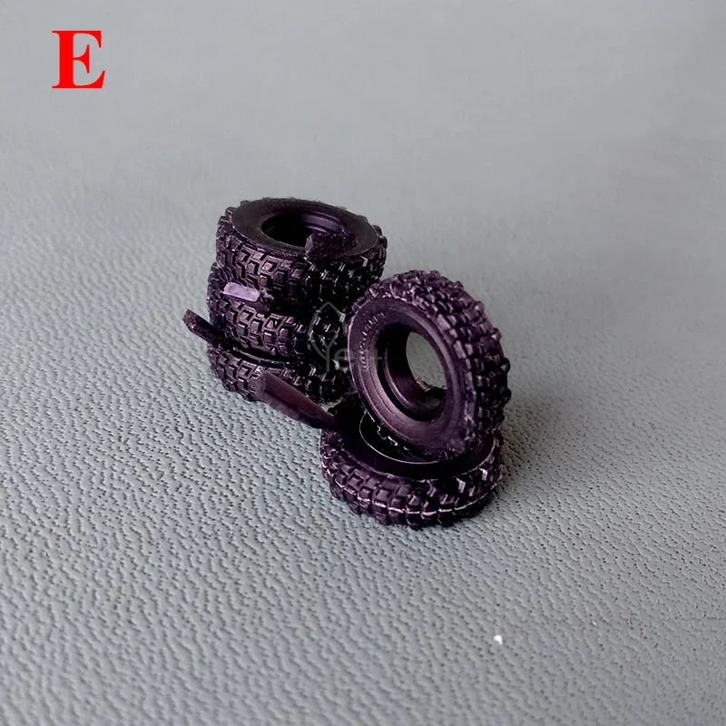 2PCS Truck Tires Trailer Soft Statically Modified Tires Herpa Modified Tires