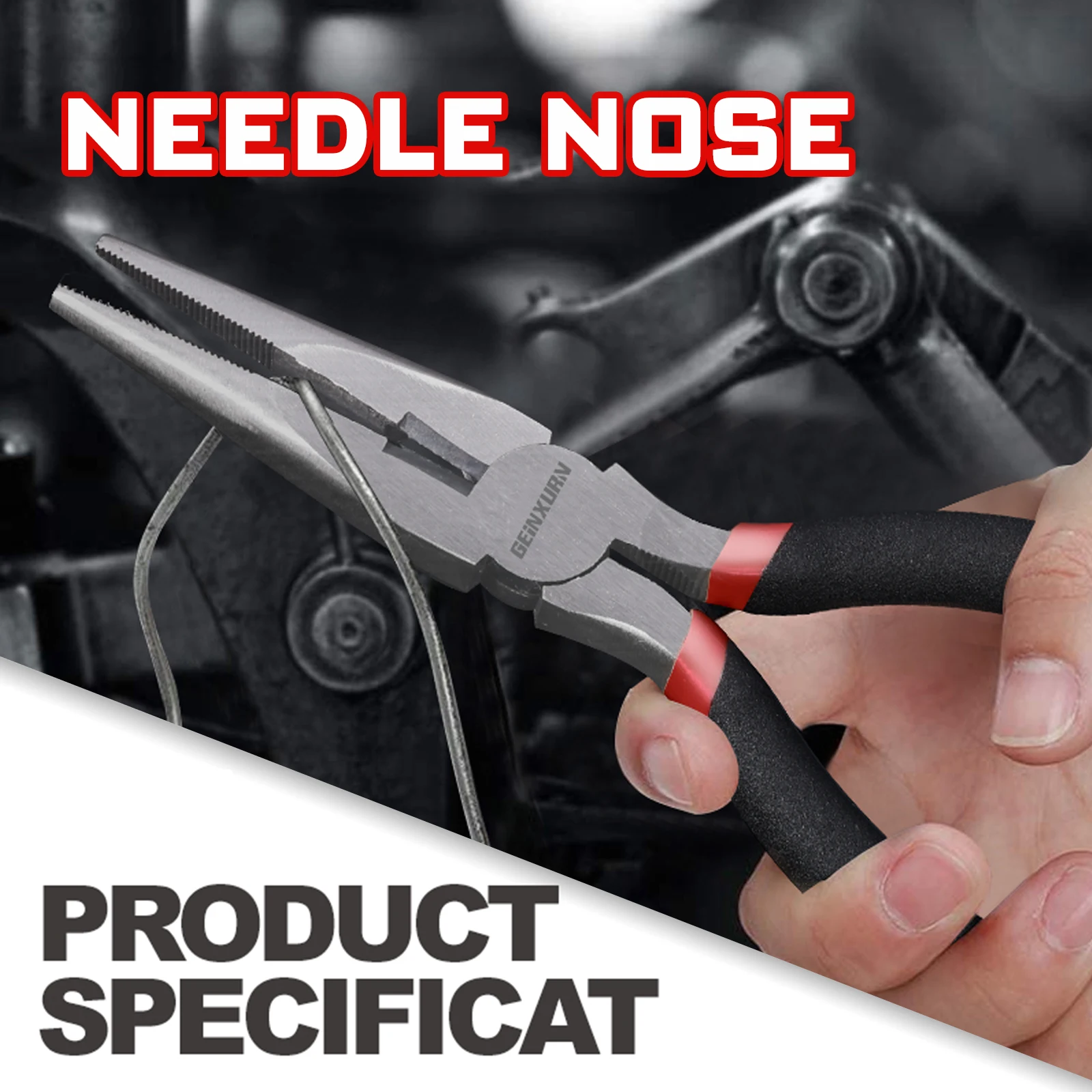 Geinxurn 8 قطع كماشة مختلطة لإصلاح المجوهرات بنفسك، وتغليف الأسلاك، والديكور والحرف اليدوية #5