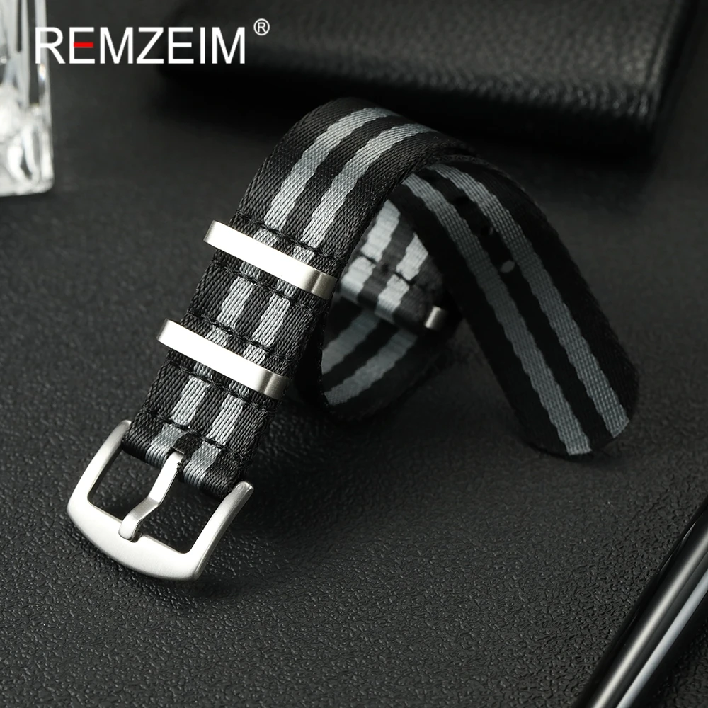 Hochwertiges, bequemes, weiches Nylon-Uhrenarmband, 20 mm, 22 mm, Uhrenarmbänder für Herren und Damen, Ersatz-Uhrenzubehör