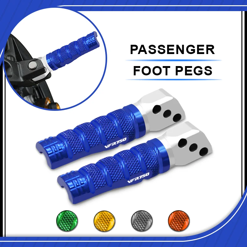 For VFR750 VFR750R 01-24 VFR800 VFR800F VFR8O0XF 14-24 Motorcycle CNC Rear Foot peg Rests Footpeg Pedal Anti-slip Foot rest vfr