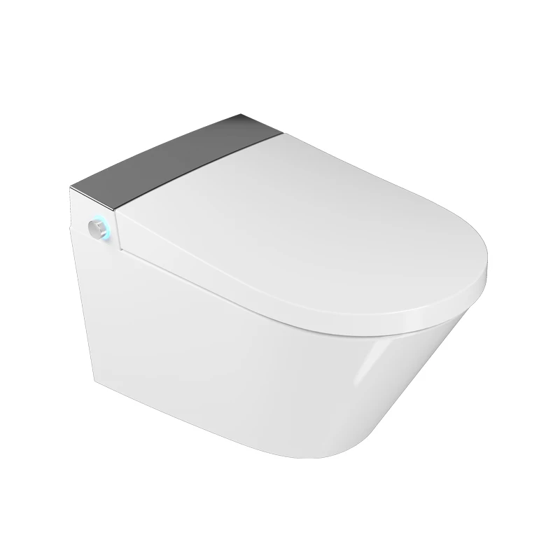 Sanitary Automatic Water Closet One Piece Smart Wall Hanging Toilets Seat
