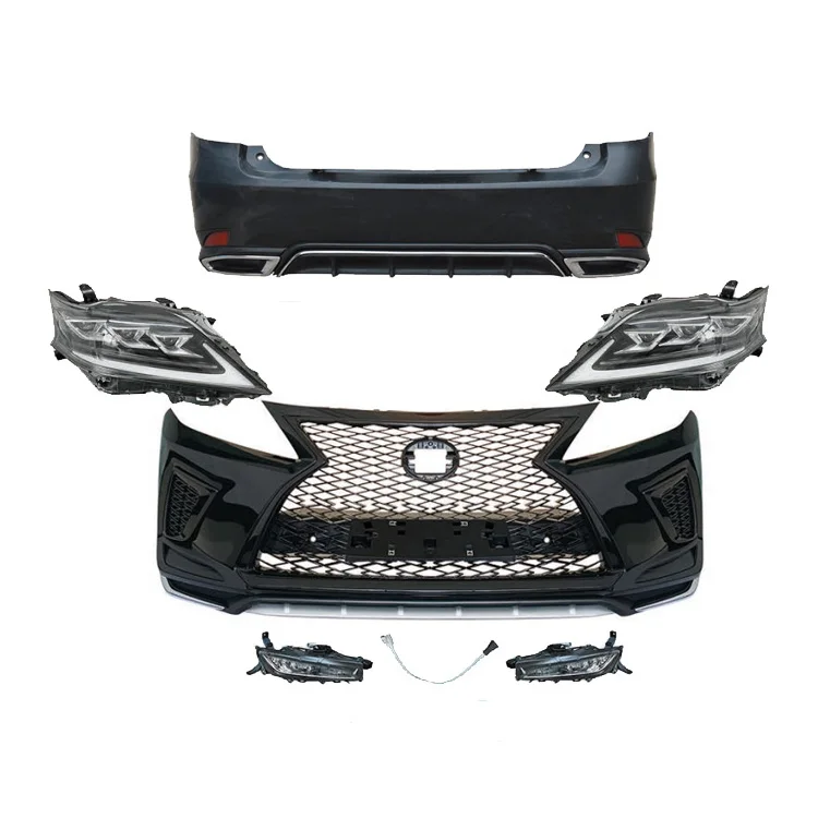 

Original Quality Upgrade 2020 Style Front and Rear Bumper Grille LED Headlights Body KitsFor RX RX350 RX450H 2009-2015