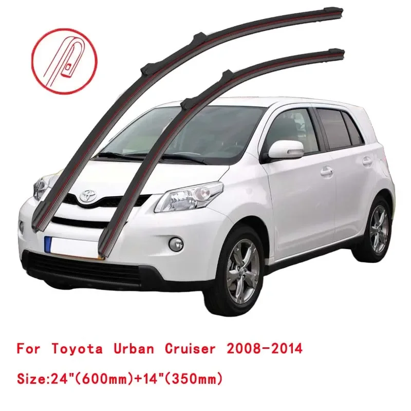

For Toyota Urban Cruiser 2008-2014 Car Windshield Wiper Blade Front Windscreen Brushes Washer Window Cleaning Replacement Parts