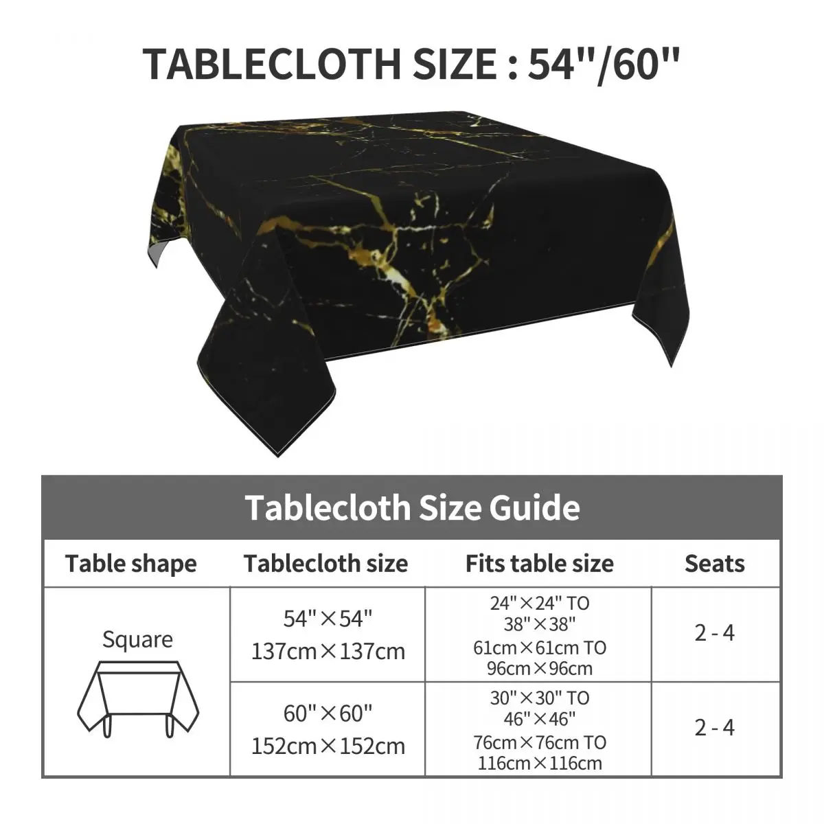 Golden Marble Tablecloth Gold Bullion Print Outdoor Table Cover Kawaii Printed Table Cloth Decoration For Events Christmas Party