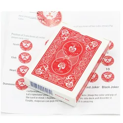 Marked Deck Magic Tricks Playing Card Close Up Street Illusion Gimmick Magia  Joke Classic Magie Fun