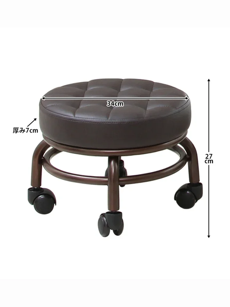 Pedicure Pedicure Tool Chairs Footstool Mobile Low Stool Universal Wheel Salon Furniture Ergonomics Beauty Massage SPA Chair