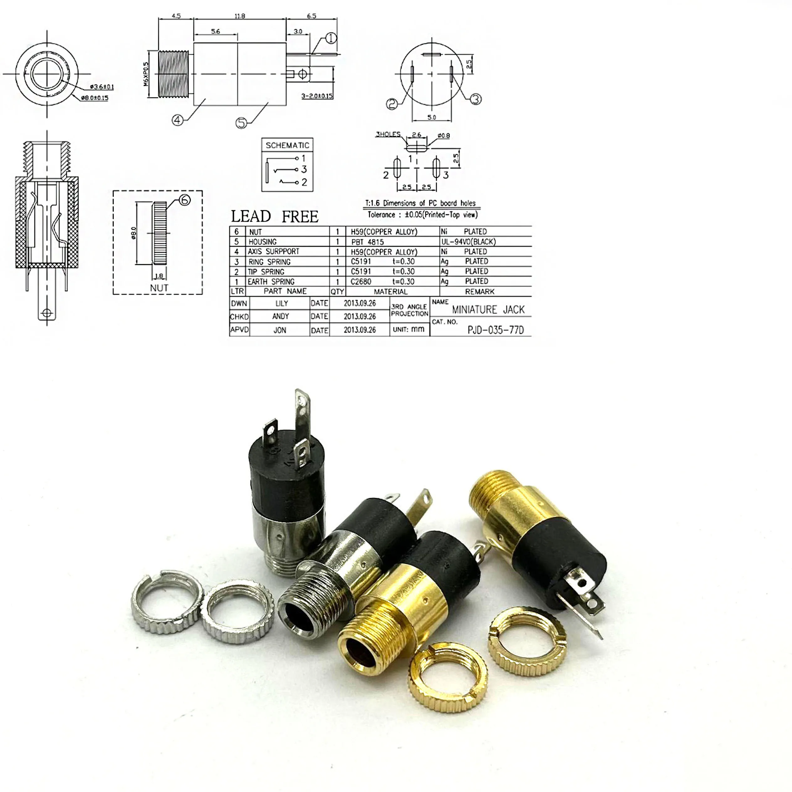 20PCS 3.5MM Cylindr…