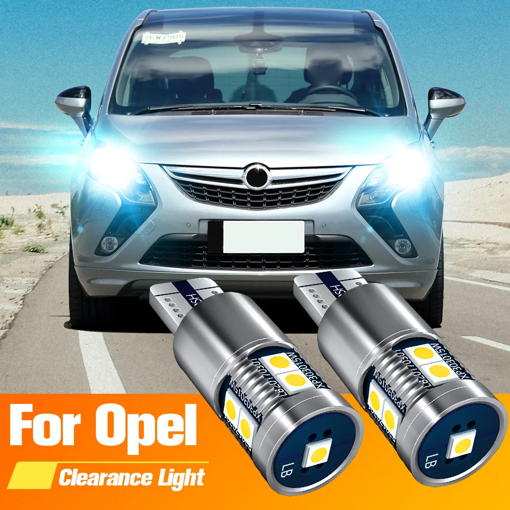 2pcs LED Clearance Light Lamp W5W T10 For Opel Agila Antara Astra F G H Campo Corsa B C D Meriva A Signum Tigra Vectra Zafira