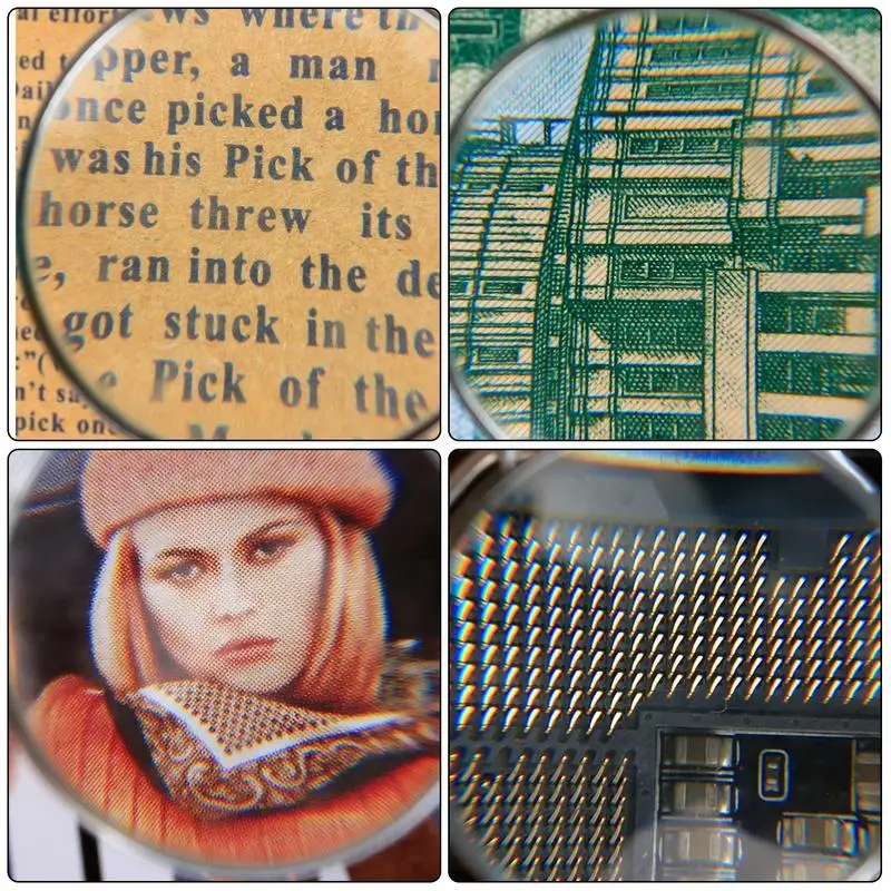 แว่นขยายสร้อยคอจี้ 5X มือถือแว่นขยายสร้อยคอแฟชั่นจี้แว่นขยายแบบพกพาสําหรับเครื่องประดับ