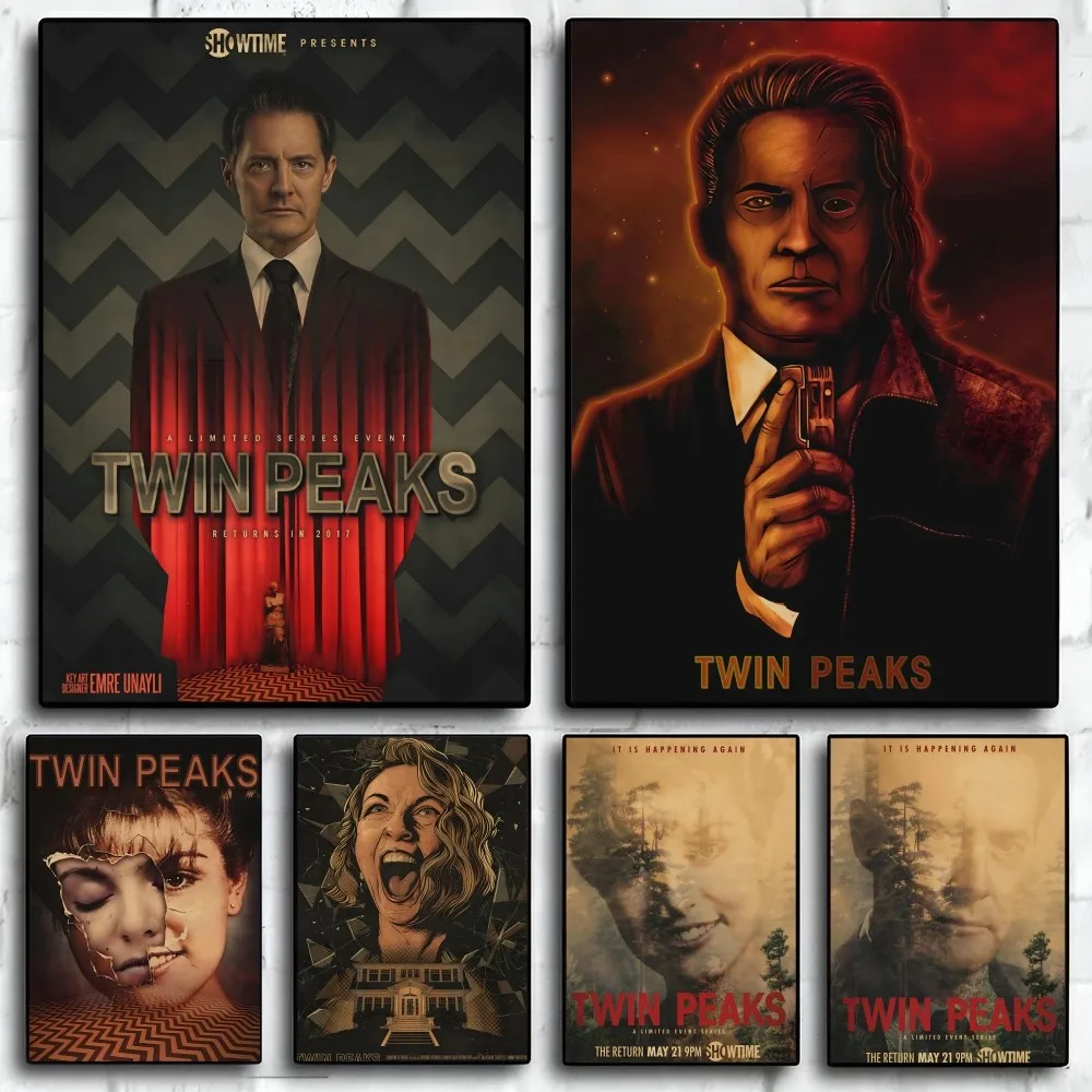 

Twin Peaks Movie Poster Paper Print Home Living Room Bedroom Entrance Bar Restaurant Cafe Art Painting Decoration