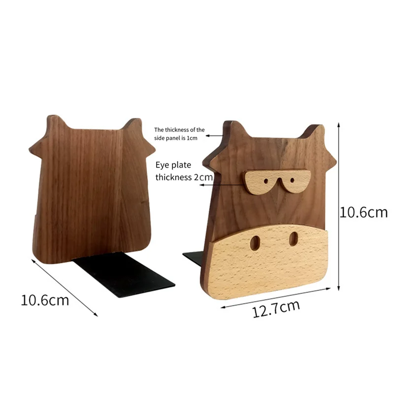 LICE-деревянные подставки для книг из орехового бука, органайзер для книг, офисный рабочий стол, домашние подставки для книг, подставка для книг, держатель, полка, книжная полка