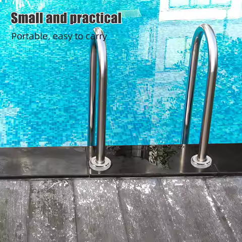 10pcs Ladder Cover Plate Stainless Steel Split Flange For In-Ground Pool Handrail Tubing Replacement Anti-Slip Escutcheon Plates