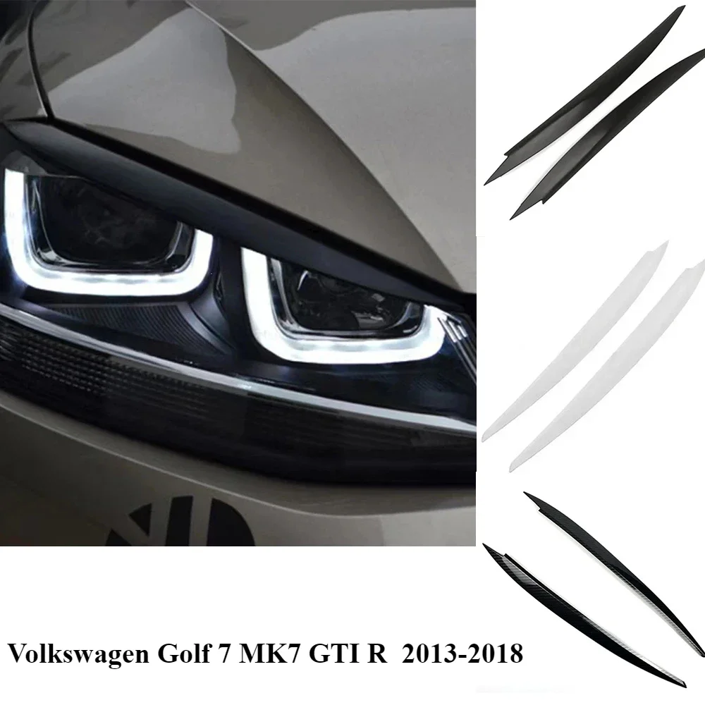 Dla Volkswagen Golf 7 MK7 GTI R 2013-2018 Reflektor Lampa Powieki Brwi Reflektor Dekoracja Stylizacja samochodu Akcesoria