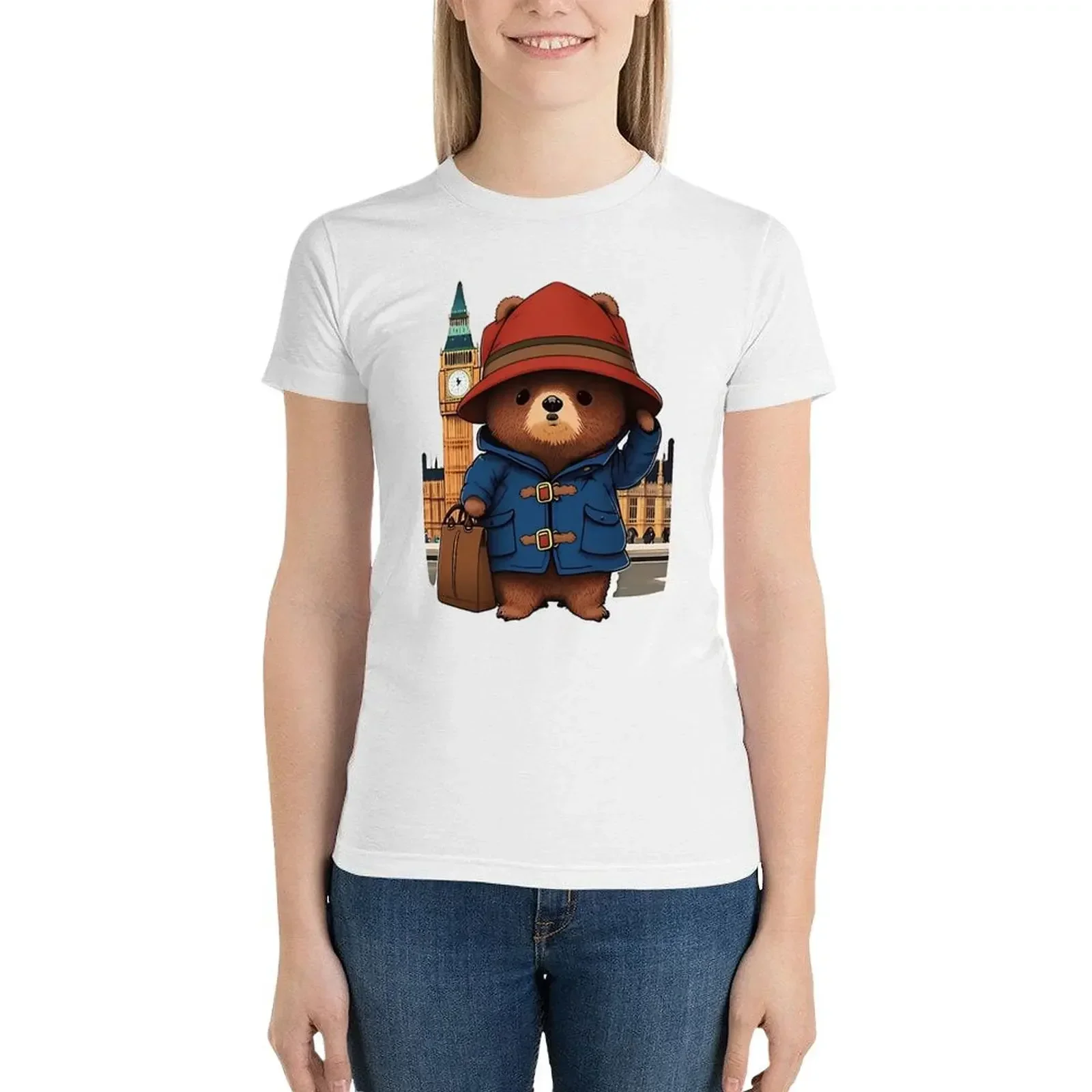 Paddington Bear in London T-shirt summer clothes hippie clothes T-shirts for Women