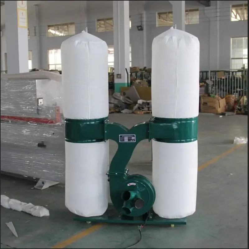 Industrial Woodworking Machine Tool 2hp Wood Two Tube Bag Dust Collector For Panel Saw /edge Banding Machine