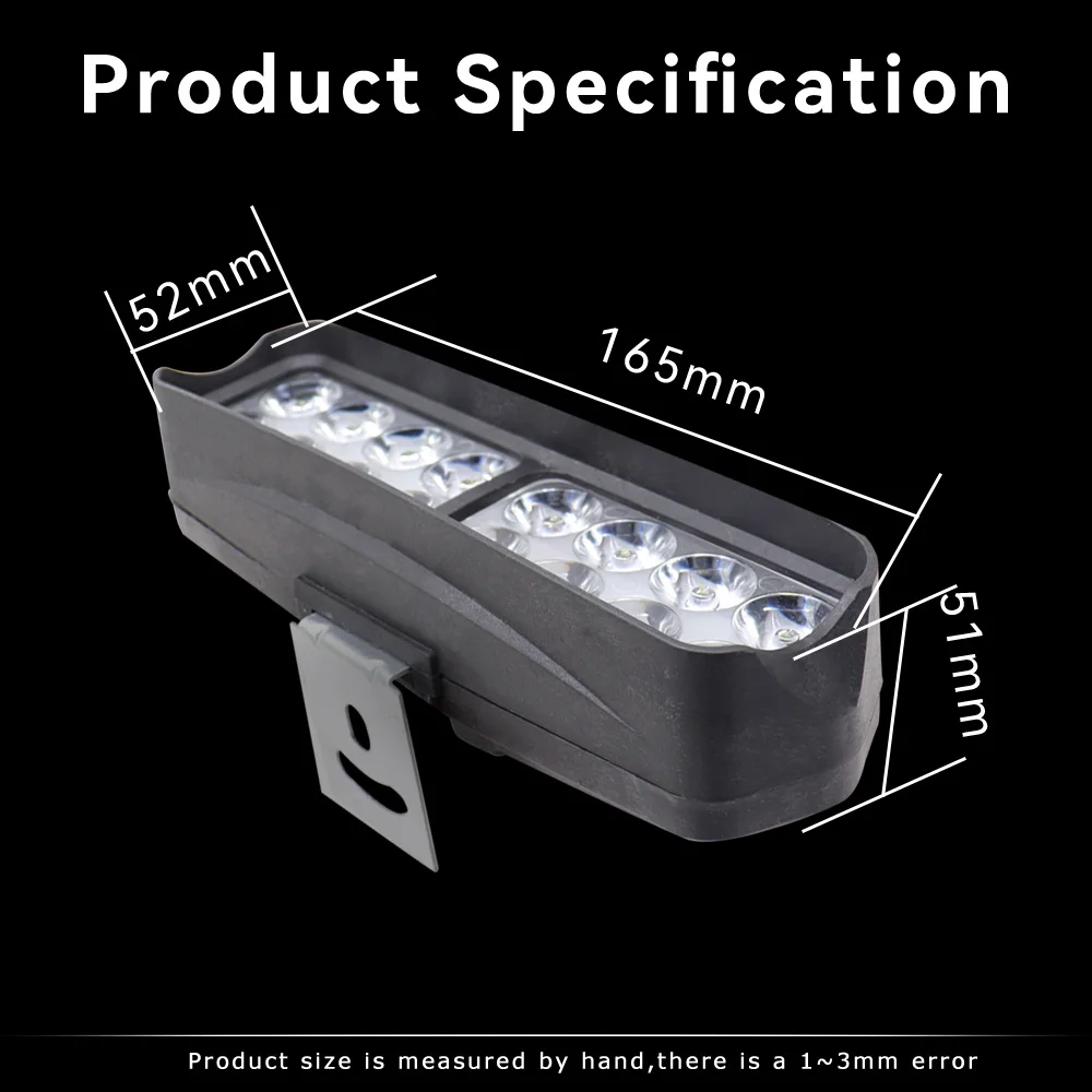 1pc 12V-80V E-bike Front Light Motorcycle Electric Bike LED Headlight Super Bright Tricycle Lamp 9/16/18/21 Led Bicycle Accessor