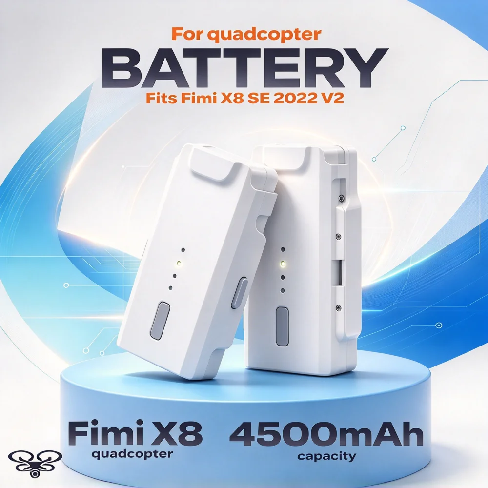 11.4V 4500mAh 51.3Wh Intelligent Flight Battery,Replacement LiPo Battery for FIMI X8 SE 2020, X8 SE 2022 V2 RC Drone Spare Parts