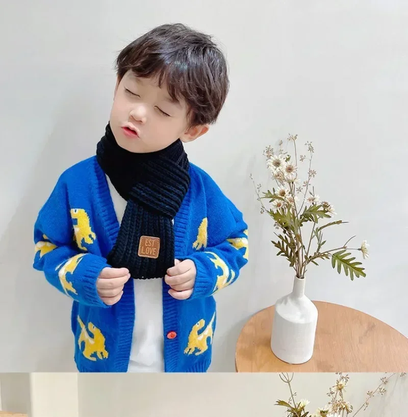 Écharpe d'hiver pour enfants, foulard de la présidence pour garçons et filles, garde au chaud, cache-cou, écharpes douces pour parents et enfants