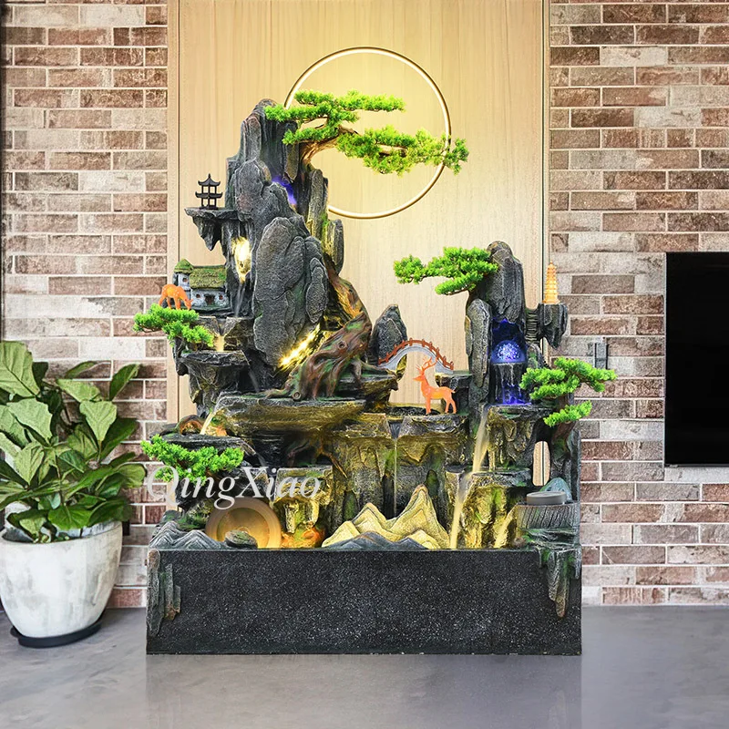 #q-Pool F Outdoor Backyard Water Feature Fish Tank Pond Decoration Living Room Balcony Courtyard Company Hotel Attractiveo*