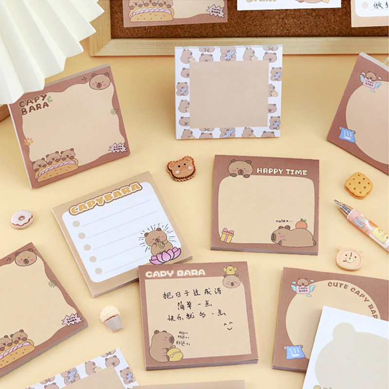 50 ورقة للأطفال الكرتون نشرها ورقة خنزير غينيا مذكرة ملاحظات لاصقة منصات القرطاسية ملصقات دفتر مخطط رسالة ملصق