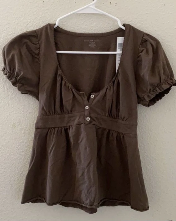 Summer Women Chic Vintage Lace Blouses Puff Short Sleeve Square Neck Ruffle Shirts Chic Blouse 00s Retro Streetwear