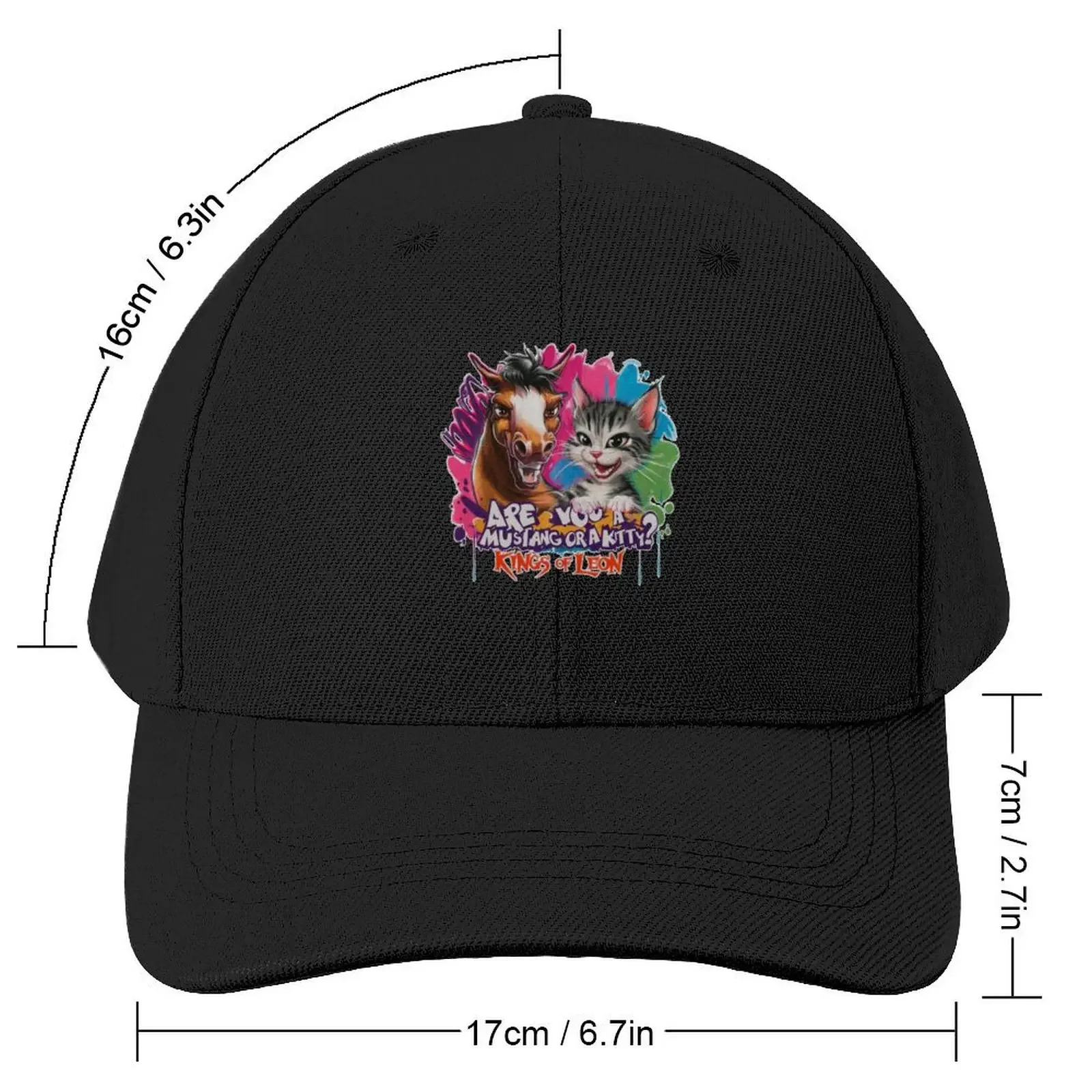 Are you a Mustang or a Kitty? Baseball Cap Golf Hat Man Ball Cap Baseball For Men Women's