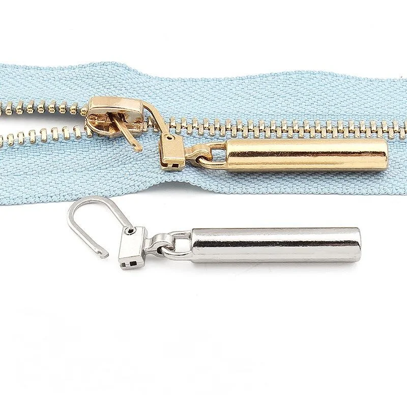 5/10Pcs Detachable Metal Zipper Pullers for Zipper Sliders Head Zipper Pull Tab DIY Sewing Bags Down Jacket Zippers Repair Kits