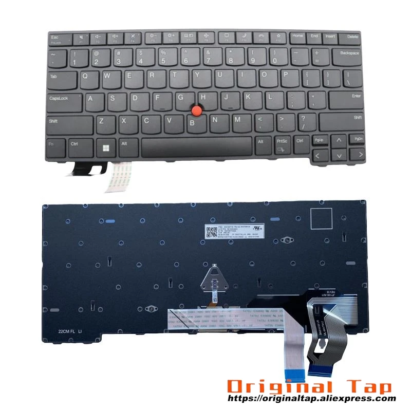 US English Keyboard for Lenovo Thinkpad T14 P14s L14 Gen3 Gen4 G3 G4 5N21D68008 5N21D68197 5N21D682715N21D68123 5N21D68302 5N21D