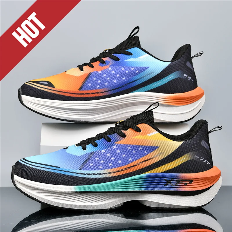 

Brand Running Shoes Carbon Plate Marathon Men Sports Breathable Lightweight Womens Comfortable Athletic Antiskid Sneakers Casual