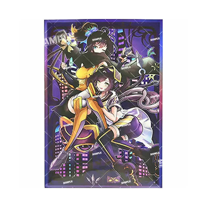 ¡50 unids/set Yu-Gi-OH! S:P Little Knight I:P Maskerena funda para tarjeta Flash Anime juego colección tarjeta cubierta protectora regalo 63*90mm