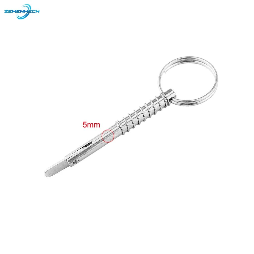 5mm Stainless Steel 316 Quick Release Pin for Boat Bimini Top Deck Hinge Marine Hardware Boat Accessories Kayak Shipbuilding