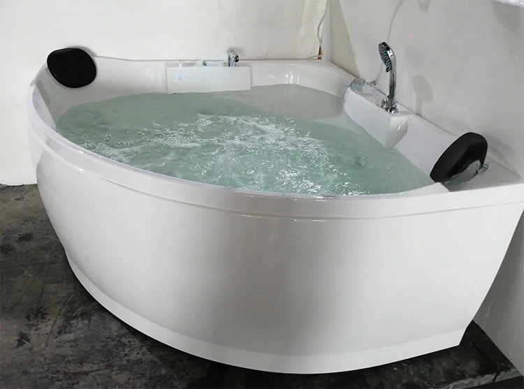 

Hot Hydro Massage Therapy Indoor Bathroom Jakuzzi Foshan Bathtub Manufacture 2 Person Corner Bath Tub
