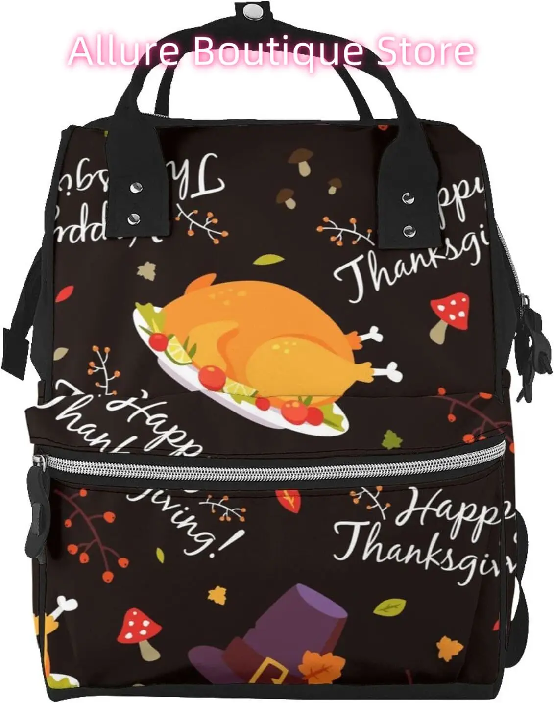 

Классический рюкзак для подгузников на День Благодарения для женщин, большая вместительная сумка для подгузников, многофункциональные водонепроницаемые рюкзаки для мамы и папы