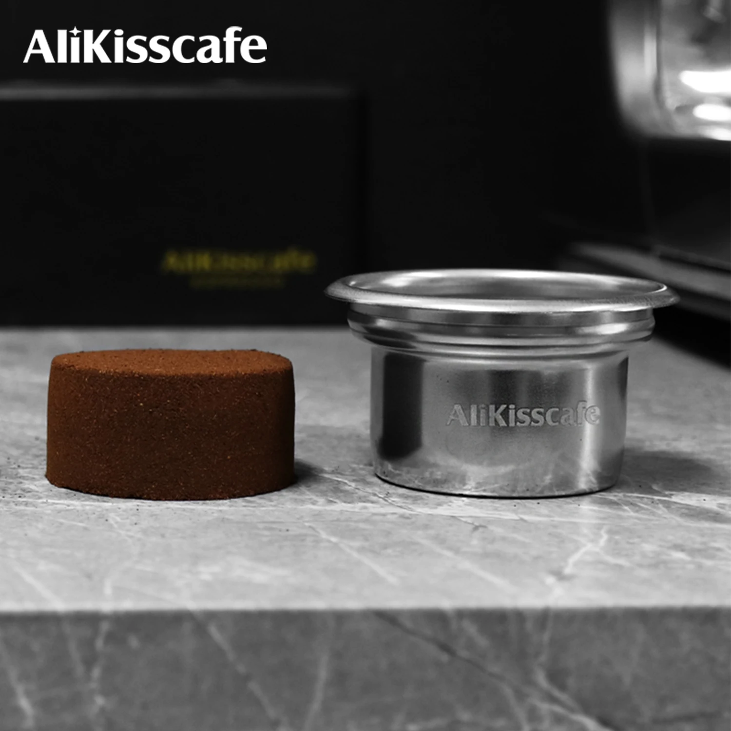 AliKisscafe 58mm to 49mm Step Down Filter Basket Kit Screen Tamper For Bottomless Portafilter Espresso Accessories Barista Tools