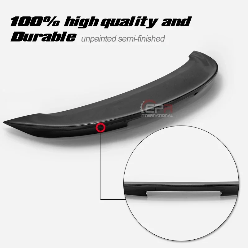 VRS Style Fiberglass Rear Wing Base FRP Fiber Glass Bootlid Splitter Blade Trunk Wing Lip Kit Fit For Nissan 2009 On 370Z Z34