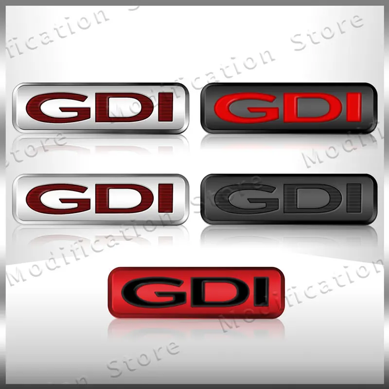 Autocollant de carrosserie de style de voiture, métal chromé 3D, logo GDI, emblème de coffre arrière, insigne de garde-boue pour Hyundai, feston 25, festin 35, macMiElantra, fils 4.3