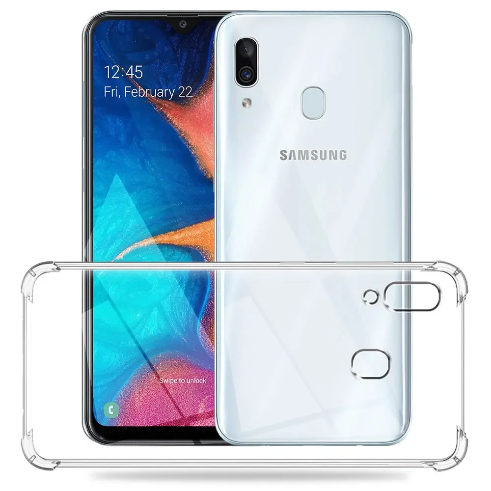 Shockproof Case For Samsung A20 Case Silicone Soft Transparent Cases For Samsung Galaxy A30 Clear Cover SamsungA20 A30 Funda