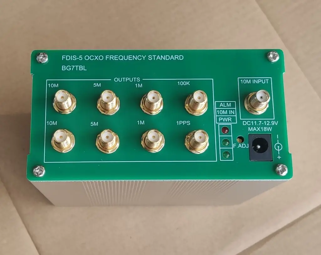 FDIS-5,OCXO Frequency Reference, 10M,5M,1M,100K,1PPS Constant Temperature Crystal Oscillator BNC/SMA