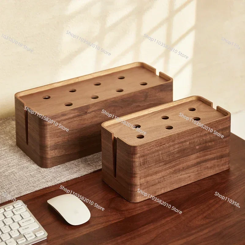 Desktop Power Strip Organizer Box, Detachable Layer Cable Management Box, Home Office Desk Wire Sorting Storage