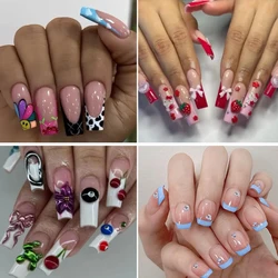 For customs 10Pcs Handmade Manicure Nails Contact us before place the order Or it wont be shipped