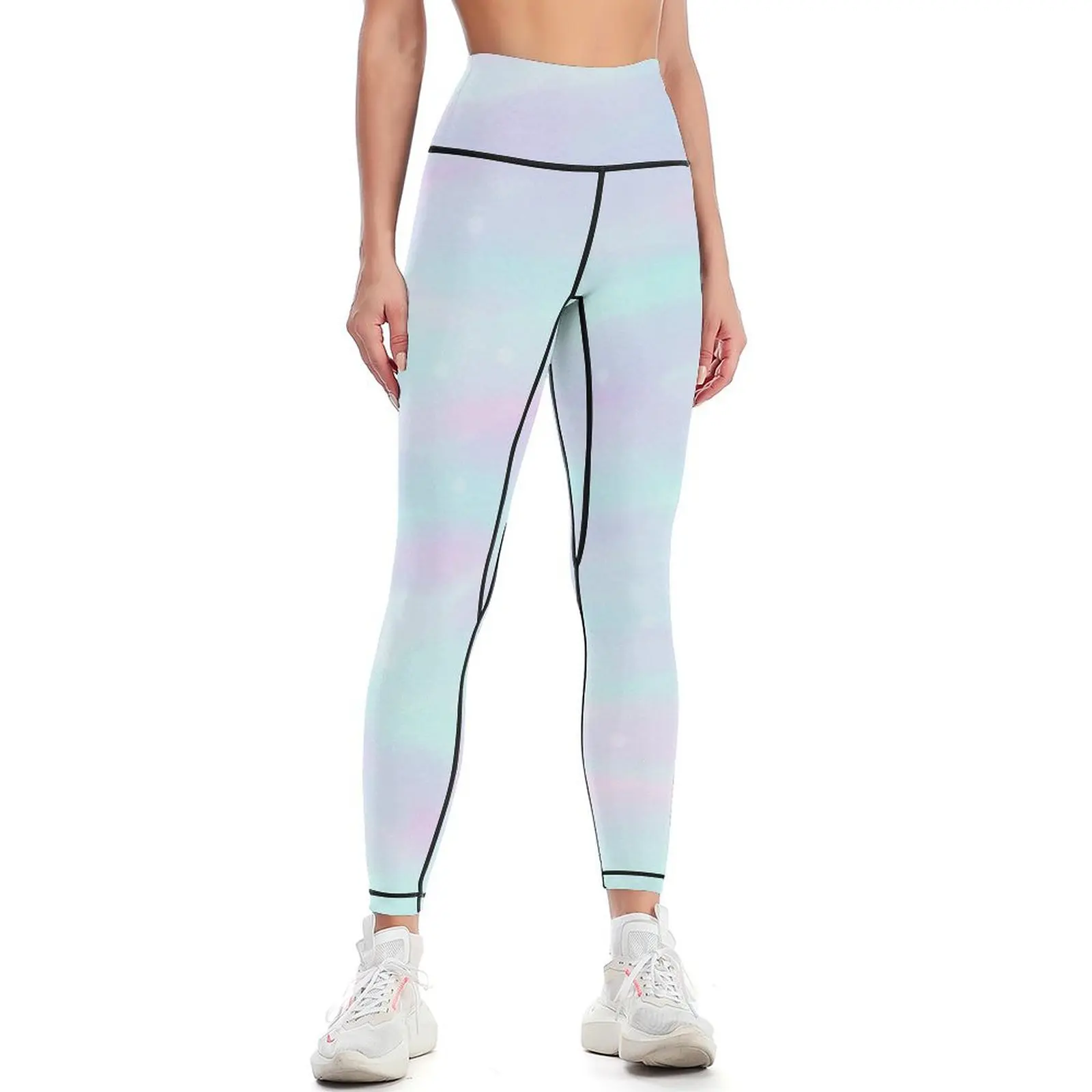 Pastel Sky Leggings Women's trousers legging pants raises butt gym top Womens Leggings