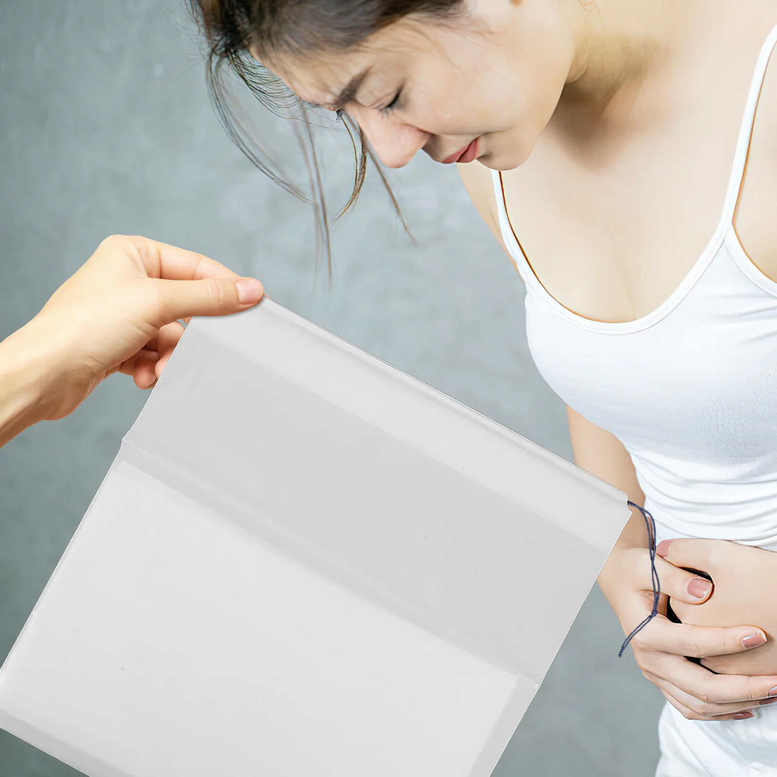 10 قطعة أكياس القيء Emesis المتاح سعة كبيرة للسفر سيارة طائرة قارب النساء الحوامل دوار الحركة أكياس دوار المرضى