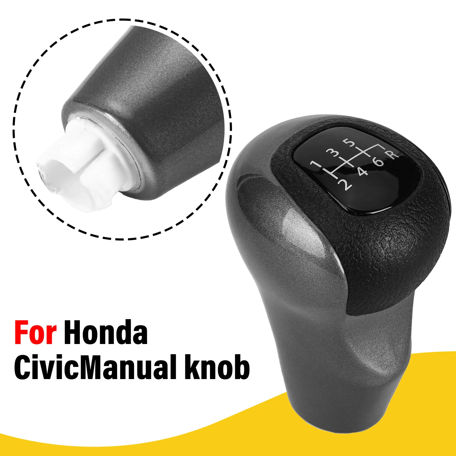 54102-SNA-A02 Car Gear Shift Knob Stick Lever Pen Shifter Handball For Honda Civic DX EX LX Models 6 Speed Car Accessories