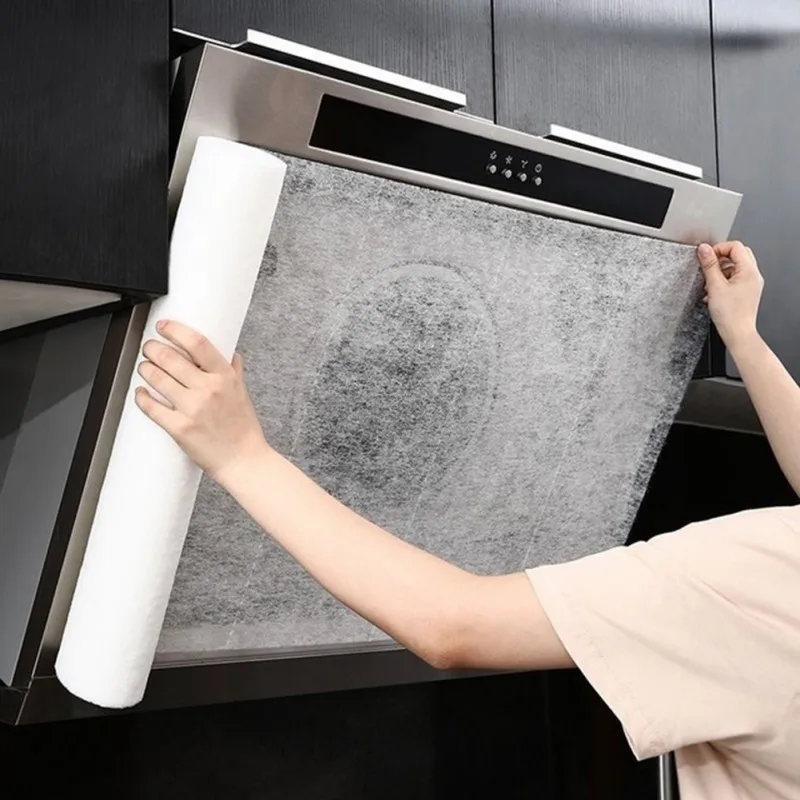 Einweg-Küchen ölfilter papier absorbieren des Papier Vlies Anti-Öl-Baumwoll filter Dunstabzugshaube