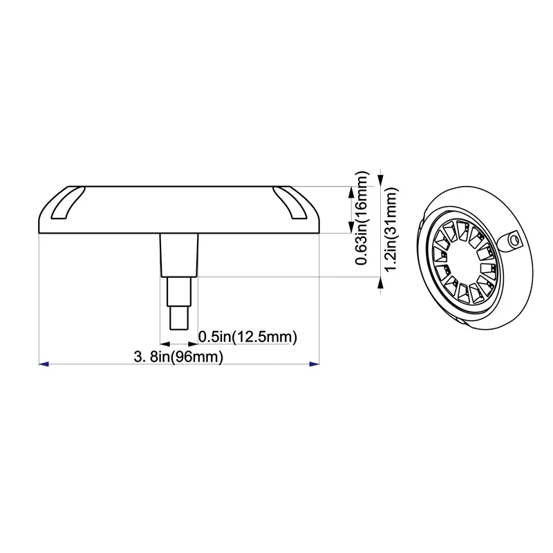 New Arrival Dual Color Strobe Waterproof Underwater Led Boat Light 12V