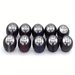 5/6 Gear PU Leather Handball Manual Shift Lever Head Accessories Suitable for Renault Megaane Car Shift Lever