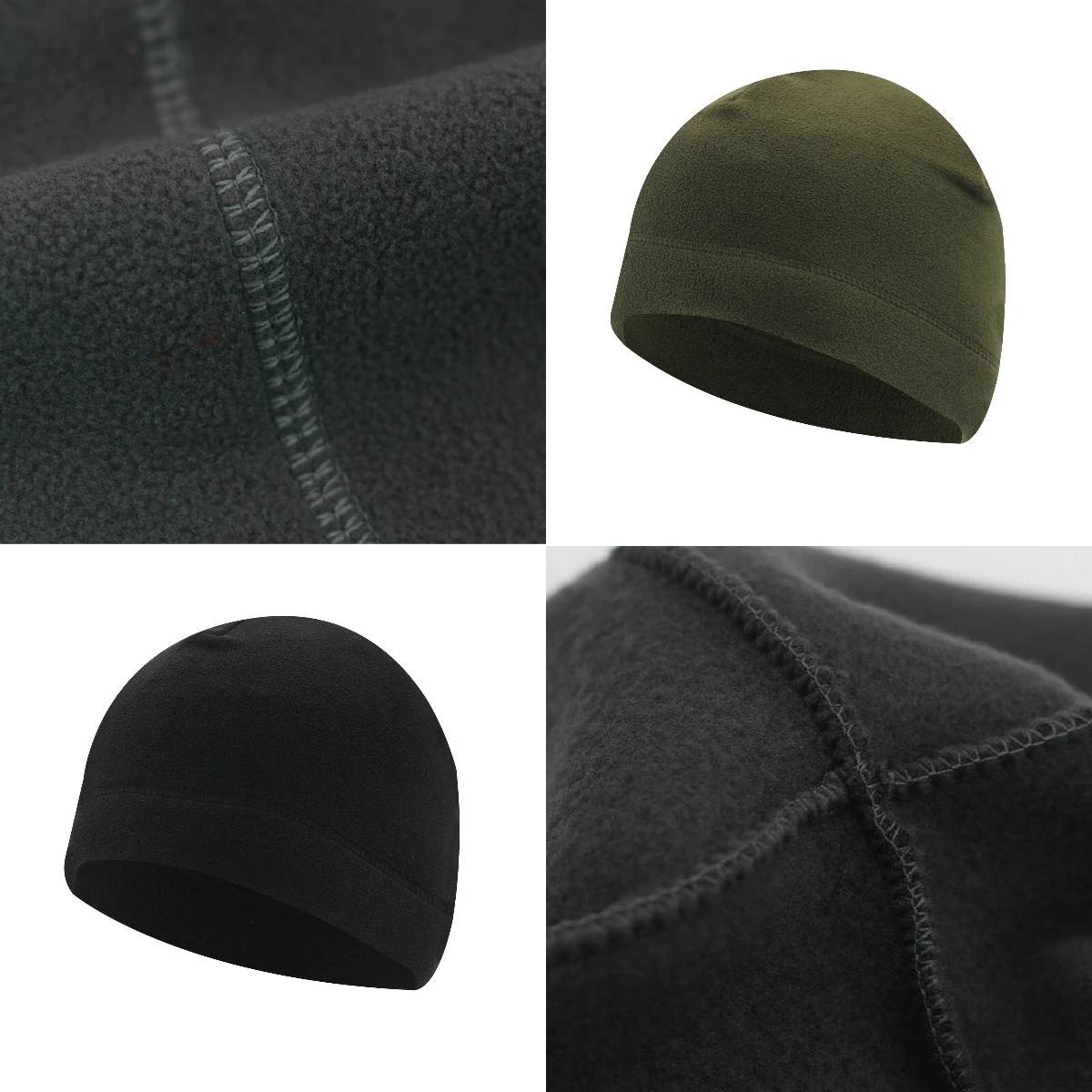 Cold Proof and Warm Keeping Outdoor Fleece Hat Unisex Autumn and Winter Cold Insulation Small Hat Moisture Wicking Brimless Cap