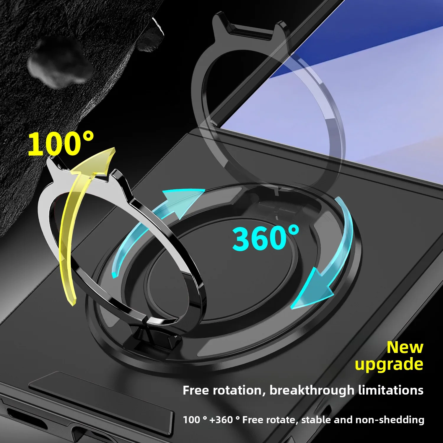 360 °   Magsafe ワイヤレス充電電話ケース用磁気ブラケットサムスン Z フリップ 6 7 Flip7FE ブラケット落下防止保護カバー