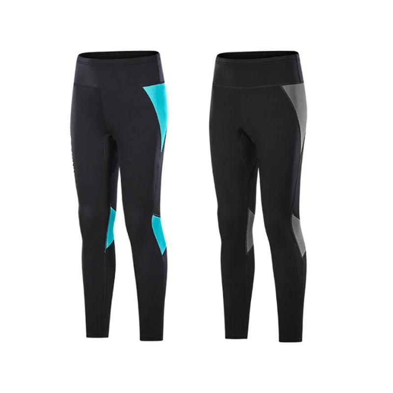 2mm Neoprene Wetsuit Pants Split Thermal Cold Proof Sun Protection Swimming Surfing Wading Snorkeling Diving Leggings Trousers