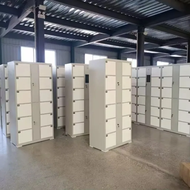 Supermarket Electronic Bag Locker Smart Store Face Recognition Barcode Fingerprint Custom